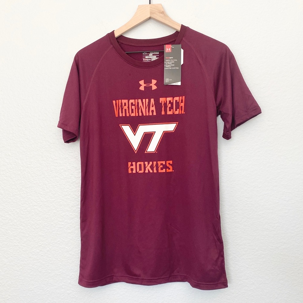 *NWT* UNDER ARMOUR Virginia Tech Hokies Tee, YXL